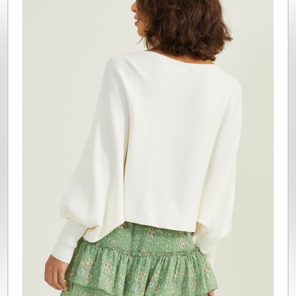 NWT Altar’d State Mackenzie Ribbed Cropped Sweater - Picture 3 of 5